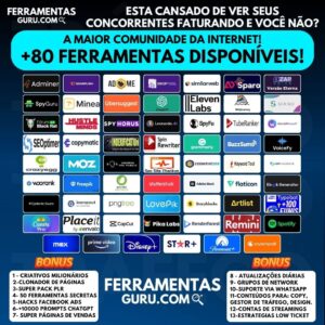 Pacote completo de Ferramentas - 3 Meses